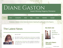 Tablet Screenshot of dianegaston.com